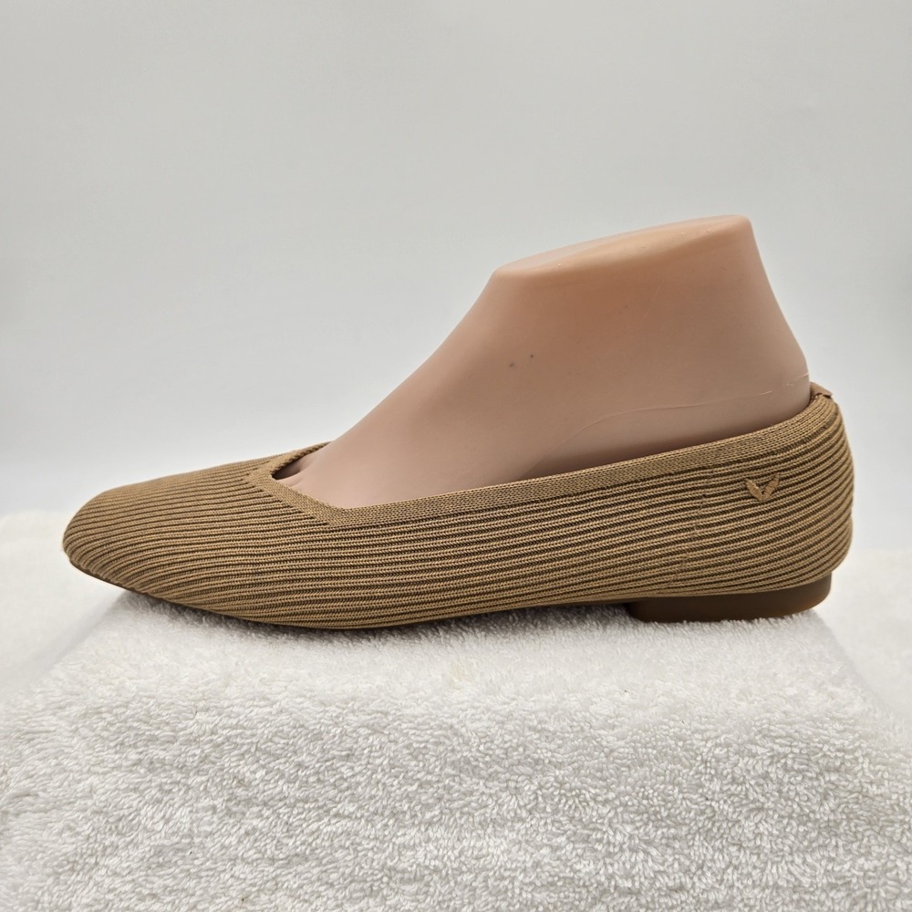 Vivaia Margot 2.0 Nutmeg Square Toe V-Cut Size 41 Comfort Ballet Flats Shoes - Picture 8 of 13